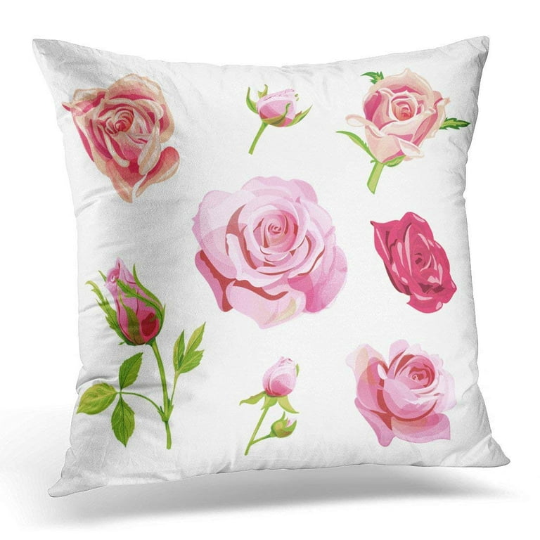 Awesome Red Roses Flower Lover Designs Beautiful Red Rose Flower Bloom Florist Lover Throw Pillow Multicolor 16x16 